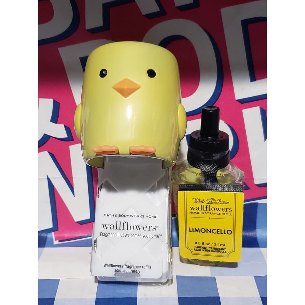 BBW Yellow Chick Easter Fragrance Wallflower Plug In w. Limoncello Refill